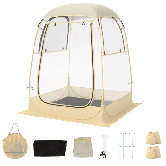 Instant Pop up Sports Tent with Carrying Bag and Floor Mat for 1-2/5-6 People-M LuxuryLifeWay Online Store