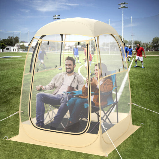 Instant Pop up Sports Tent with Carrying Bag and Floor Mat for 1-2/5-6 People-M LuxuryLifeWay Online Store