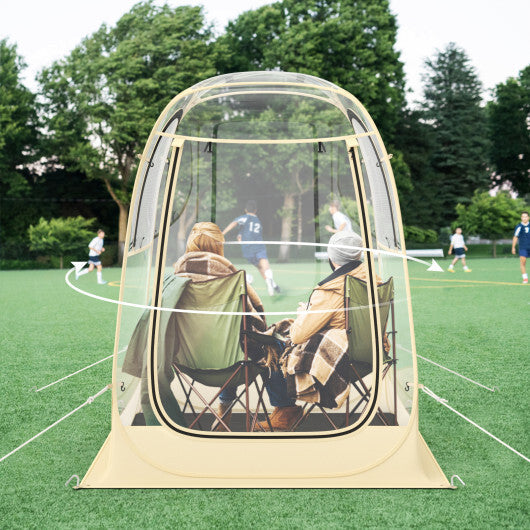 Instant Pop up Sports Tent with Carrying Bag and Floor Mat for 1-2/5-6 People-M LuxuryLifeWay Online Store