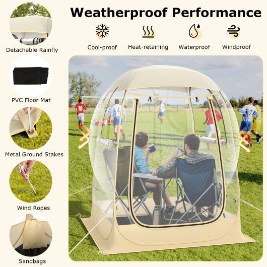 Instant Pop up Sports Tent with Carrying Bag and Floor Mat for 1-2/5-6 People-M LuxuryLifeWay Online Store