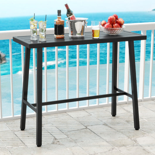 36 Inches Patio Counter Height Bar Table with Adjustable Foot Pads LuxuryLifeWay Online Store