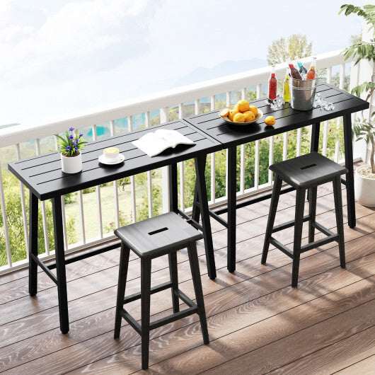 36 Inches Patio Counter Height Bar Table with Adjustable Foot Pads LuxuryLifeWay Online Store