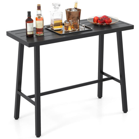 36 Inches Patio Counter Height Bar Table with Adjustable Foot Pads LuxuryLifeWay Online Store
