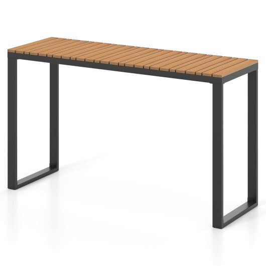 Outdoor Rectangle Console Table with Long-Lasting WPC Tabletop LuxuryLifeWay Online Store
