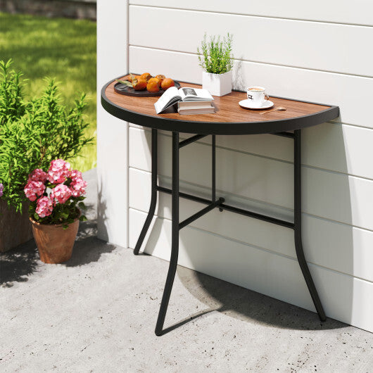 Half-Round Folding Event Table with Metal Frame LuxuryLifeWay Online Store