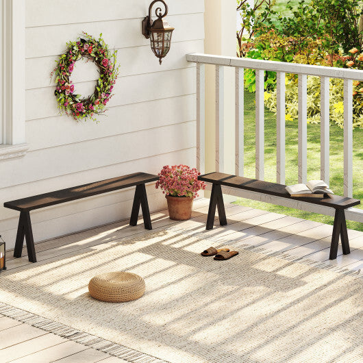 3-Person Outdoor Bench Set of 2 with 800 LBS Bearing Capacity LuxuryLifeWay Online Store