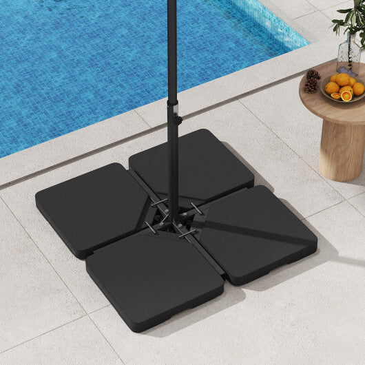 Patio Offset Umbrella Base with Easy-Fill Spouts LuxuryLifeWay Online Store