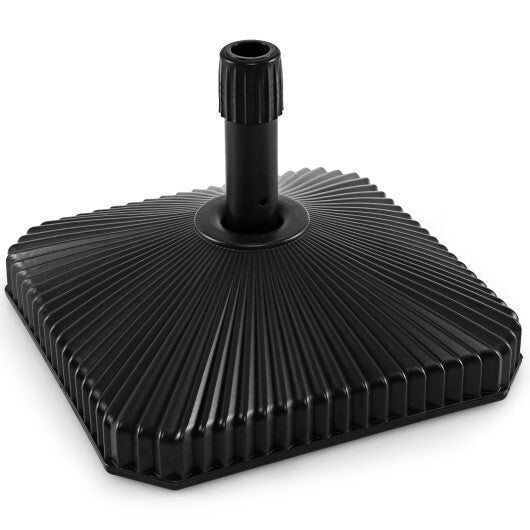 Fillable Umbrella Base with Shell Texture and 3 Coupler Sizes-Black LuxuryLifeWay Online Store