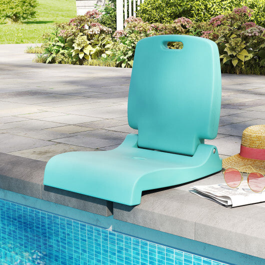 Foldable Outdoor Pool Chair with Handle and Back Support-Pink