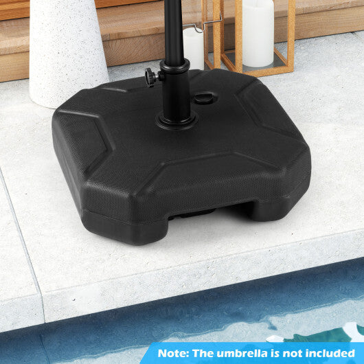 17 Inch 88 LBS Heavy-Duty Fillable Umbrella Base with Handle LuxuryLifeWay Online Store