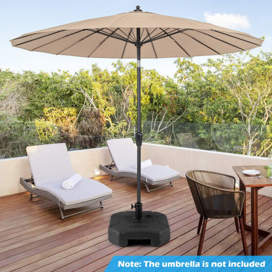 17 Inch 88 LBS Heavy-Duty Fillable Umbrella Base with Handle LuxuryLifeWay Online Store
