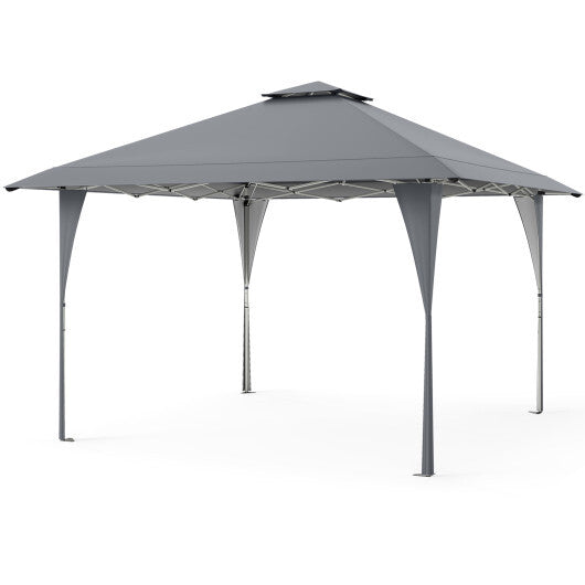 13 X 13 FT Pop up Gazebo with Portable Carrying Bag 8 Stakes and 4 Wind Ropes-Pink LuxuryLifeWay Online Store