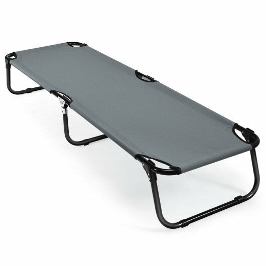 Outdoor Folding Camping Bed for Sleeping Hiking Travel-Gray - Color: Gray LuxuryLifeWay Online Store