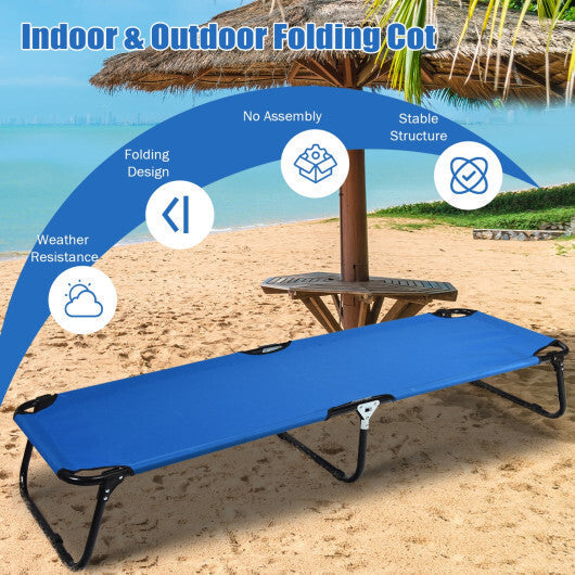 Folding Camping Bed Outdoor Portable Military Cot Sleeping Hiking LuxuryLifeWay Online Store