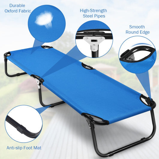 Folding Camping Bed Outdoor Portable Military Cot Sleeping Hiking LuxuryLifeWay Online Store
