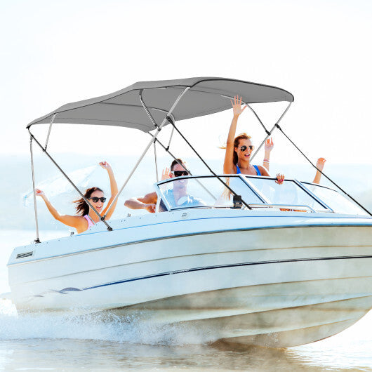 3-Bow/4-Bow Boat Bimini Top Sun Shade Boat Canopy with Storage Boot-4-Bow LuxuryLifeWay Online Store