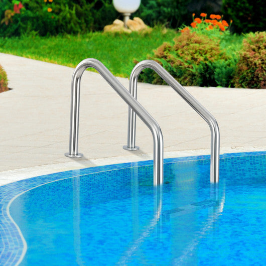 4-Step Inground Pool Ladder Stainless Steel Swimming Pool Ladder LuxuryLifeWay Online Store
