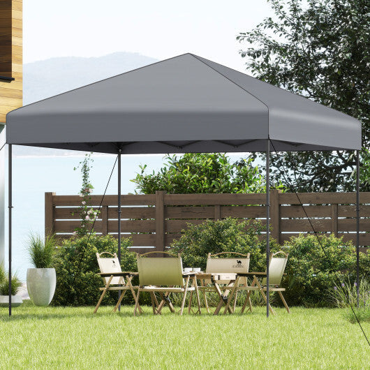 10 X 10 Feet Pop up Canopy Tent with Portable Carrying Bag and 8 Stakes-Blue LuxuryLifeWay Online Store