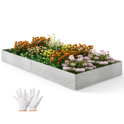 6-Pack 20 FT Galvanized Metal Landscape Edging for Lawn LuxuryLifeWay Online Store