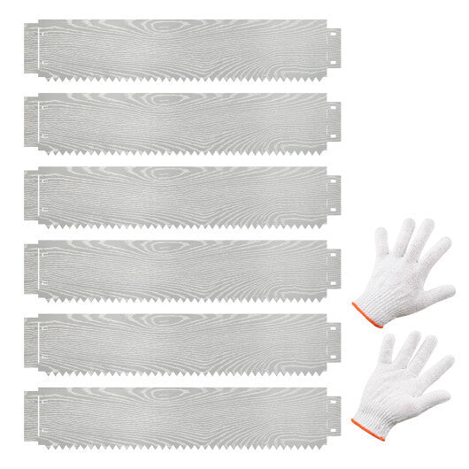 6-Pack 20 FT Galvanized Metal Landscape Edging for Lawn LuxuryLifeWay Online Store