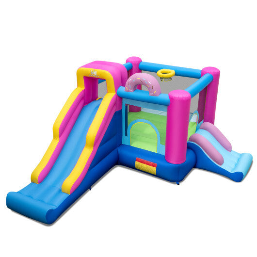 Inflatable Bounce House with Slides and Basketball Hoop (without Blower) LuxuryLifeWay Online Store