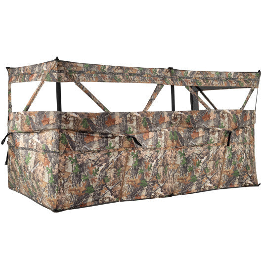 See-Through Hunting Blind Panel with Dog Door Pop up Waterflow Blind for 1-3 People LuxuryLifeWay Online Store