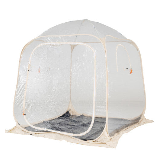 7 x 7 FT Pop Up Sports Tent Clear Bubble Tent All-Weather Waterproof Pod with Sealed Floor LuxuryLifeWay Online Store