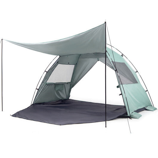 Beach Tent Sun Shelter with Canopy Easy Setup UPF50+ Sun Protection-Green LuxuryLifeWay Online Store