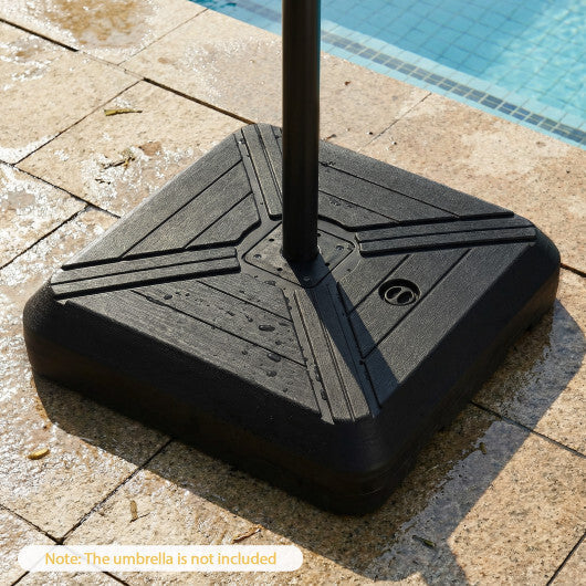 Cantilever Offset Umbrella Base with Wheels for Backyard Poolside LuxuryLifeWay Online Store