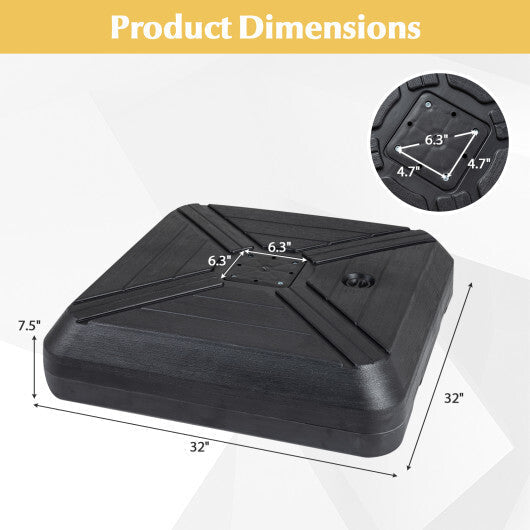 Cantilever Offset Umbrella Base with Wheels for Backyard Poolside LuxuryLifeWay Online Store