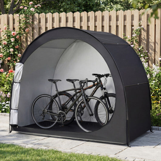 Bike Storage Tent Portable Bicycle Shed with Waterproof PU Coated Oxford Fabric-Black LuxuryLifeWay Online Store