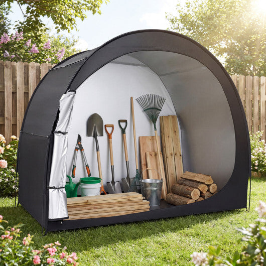 Bike Storage Tent Portable Bicycle Shed with Waterproof PU Coated Oxford Fabric-Black LuxuryLifeWay Online Store