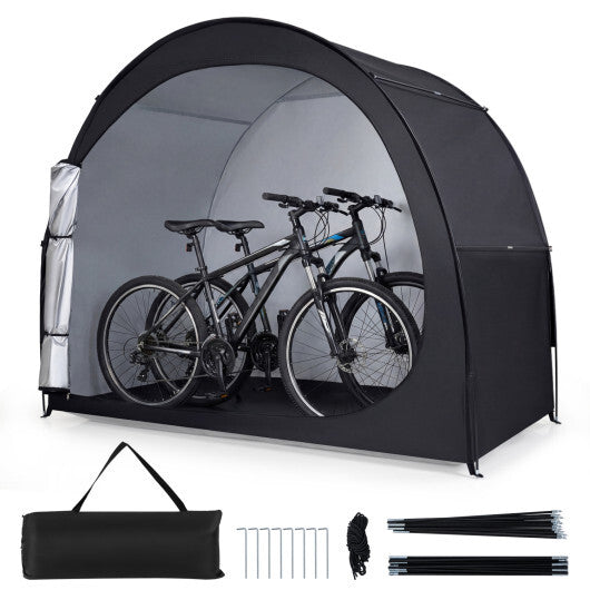 Bike Storage Tent Portable Bicycle Shed with Waterproof PU Coated Oxford Fabric-Black LuxuryLifeWay Online Store