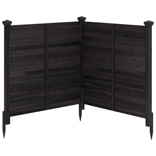 Outdoor Privacy Air Conditioner Fence for Outside and Backyard-Brown