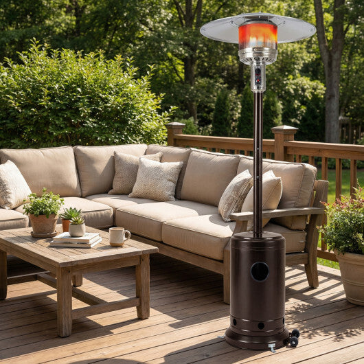 50 000 BTU Patio Propane Gas Heater with Stainless Steel Burner-Bronze LuxuryLifeWay Online Store