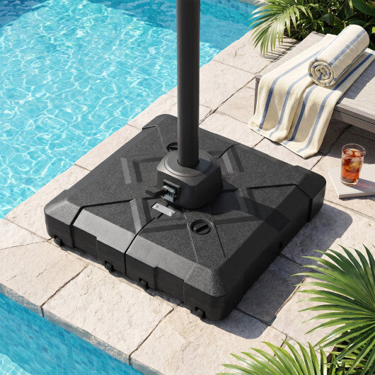 34" x 34" Cantilever Patio Umbrella Base with 4 Wheels LuxuryLifeWay Online Store