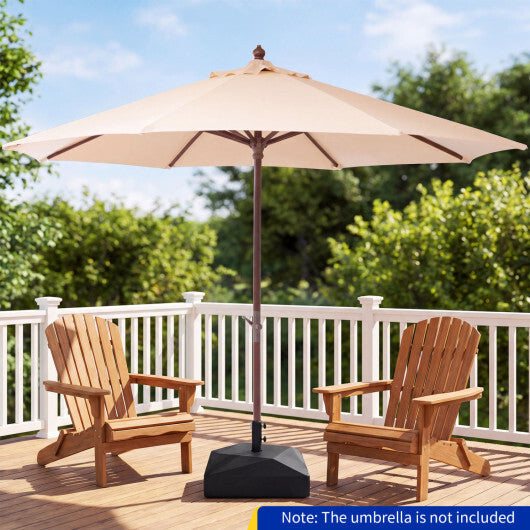 154lbs Mobile Fillable Patio Umbrella Base with 4 Wheels LuxuryLifeWay Online Store