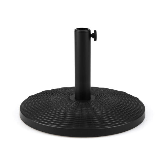 Concrete Patio Umbrella Base with Rattan Pattern for Lawn LuxuryLifeWay Online Store