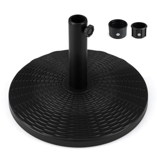 Concrete Patio Umbrella Base with Rattan Pattern for Lawn LuxuryLifeWay Online Store