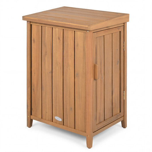 Wood Package Delivery Box with Openable Lid and Removable Shelf for Garden LuxuryLifeWay Online Store