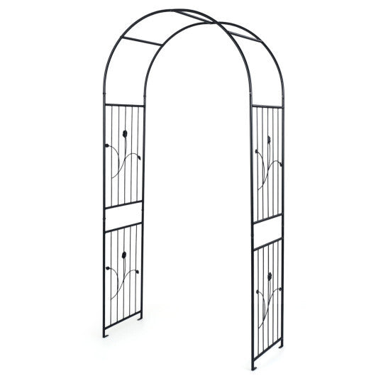 Garden Arch 87 Inches Tall Heavy Duty Metal Arbor Trellis Archway for Climbing Plants LuxuryLifeWay Online Store