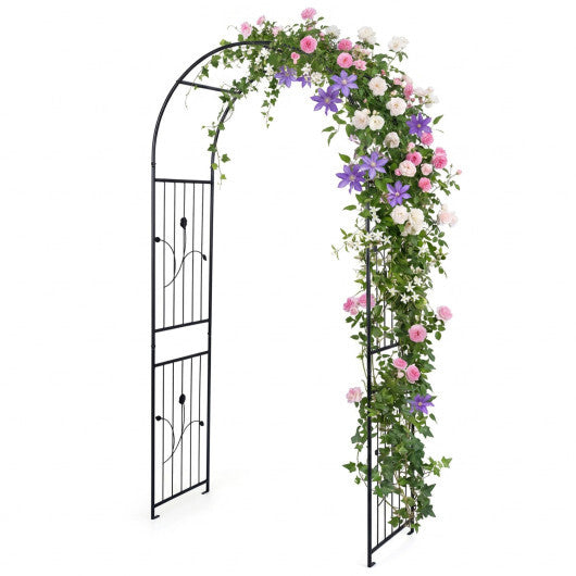 Garden Arch 87 Inches Tall Heavy Duty Metal Arbor Trellis Archway for Climbing Plants LuxuryLifeWay Online Store