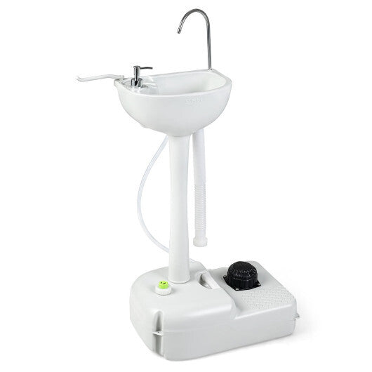 Portable Foot Pump Camping Sink with 4.5 Gal Water Tank and Soap Dispenser LuxuryLifeWay Online Store