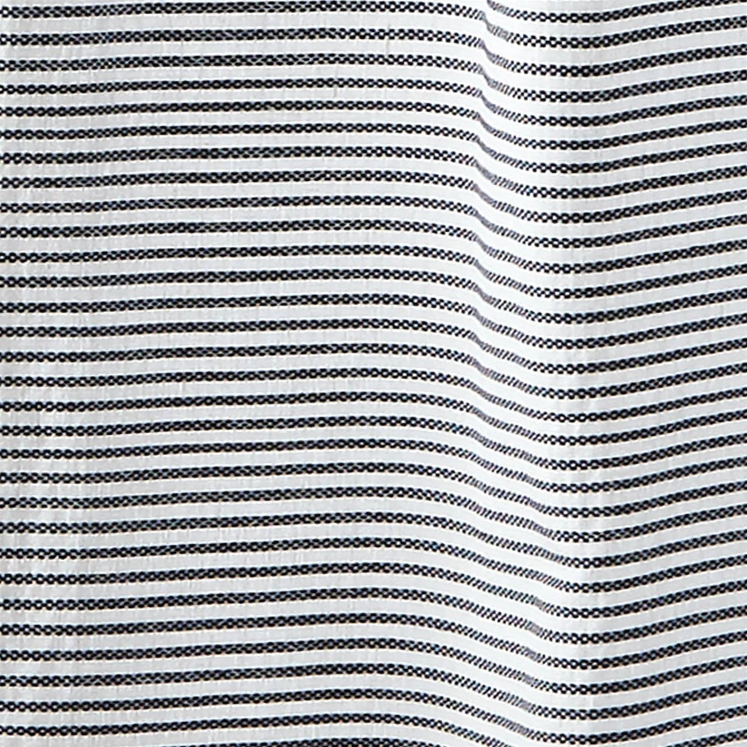72-inch Navy and White Stripes Cotton Shower Curtain LuxuryLifeWay Online Store