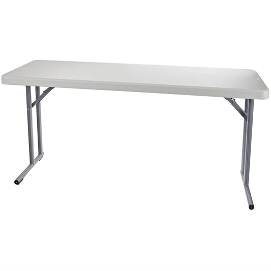 Steel Frame Rectangular Folding Table with Speckled Gray Top LuxuryLifeWay Online Store