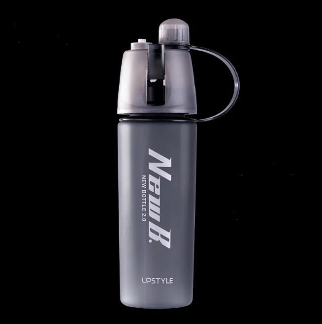 Portable Sports Spray Water Bottle (Plastic)