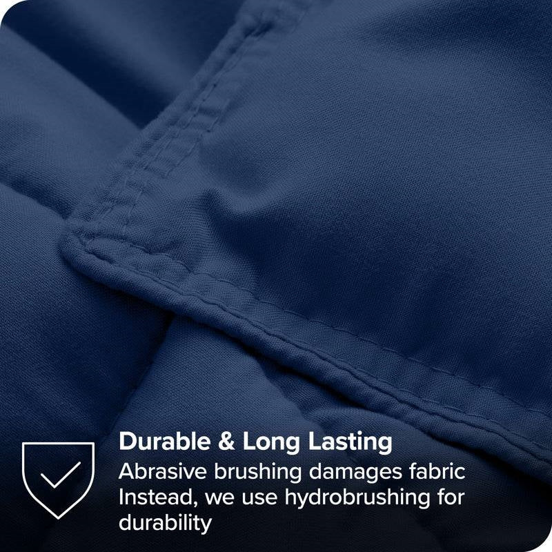 Queen size Super Soft Down Alternative Comforter Set in Navy Blue LuxuryLifeWay Online Store