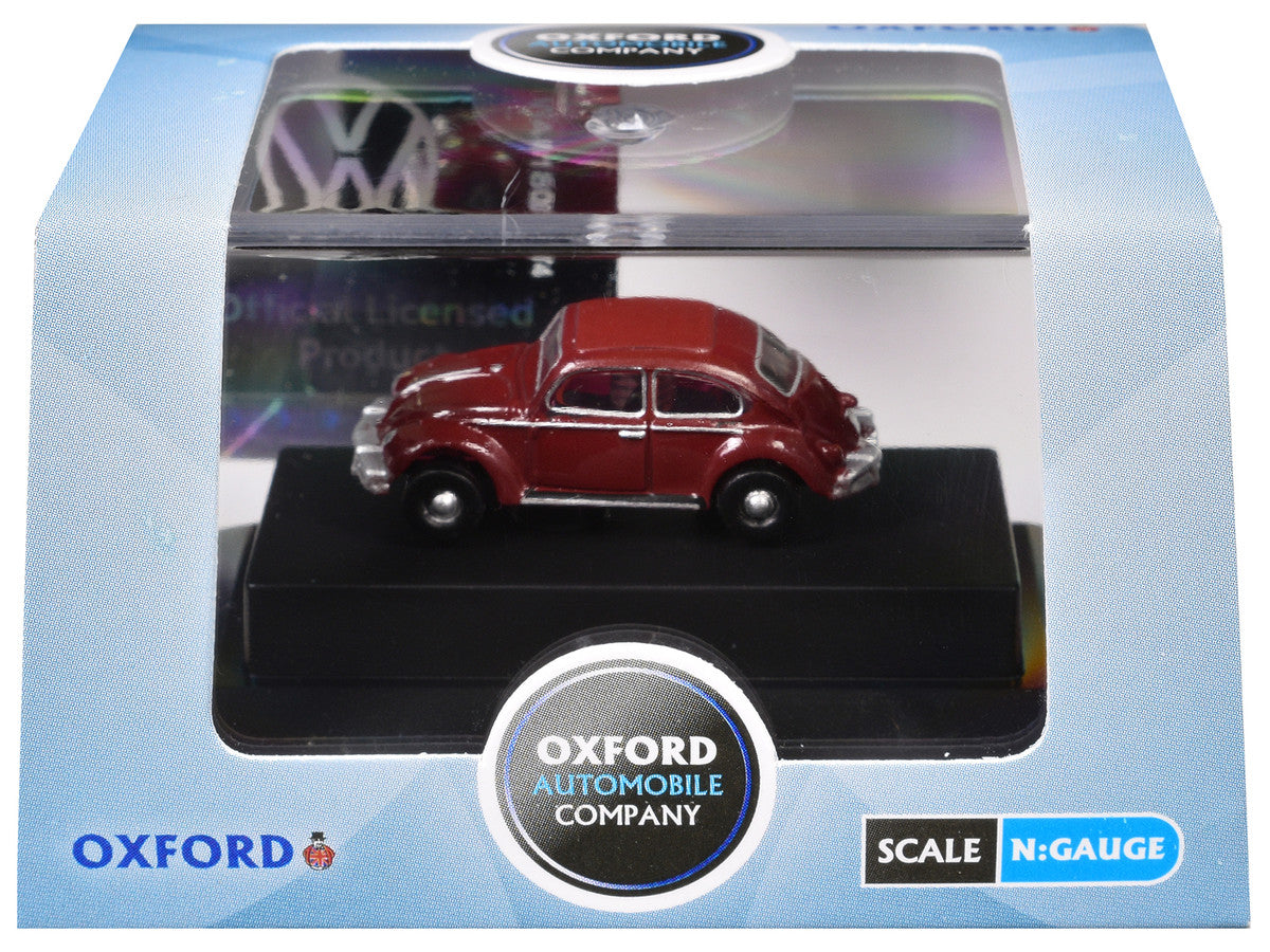 Volkswagen Beetle Ruby Red 1/148 (N) Scale Diecast Model Car by Oxford Diecast LuxuryLifeWay Online Store