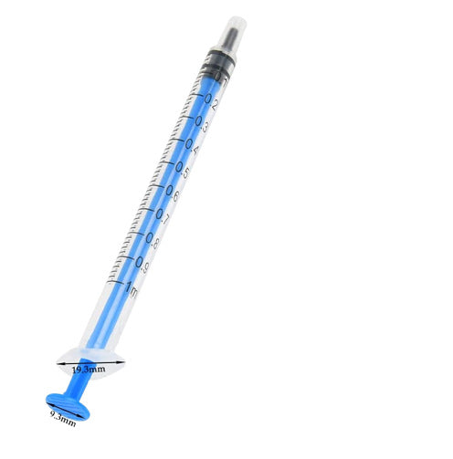 Plastic Syringe Used In Garden Industry To Measure Oil Quantity