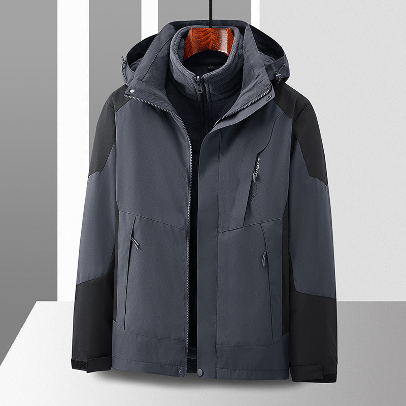 Three-in-one Removable Windcheater Waterproof Jacket CJD